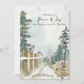 平和と喜びの国の道のクリスマス シーズンカード (正面)