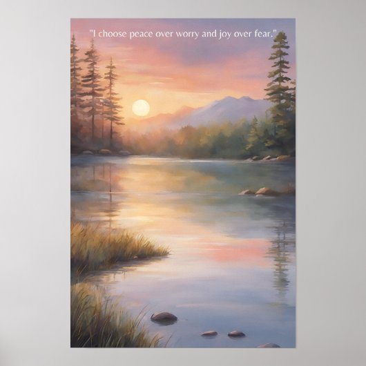 平和と喜びの抱負 ポスター (正面)