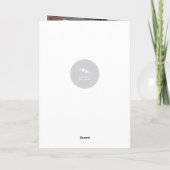 平和と喜びの漫画カラフルクリスマスツリーの子供 シーズンカード (裏面)