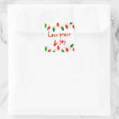 平和と喜びを愛する スクエアシール (バッグ)