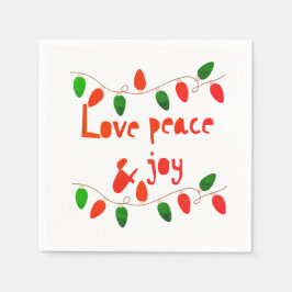 平和と喜びを愛する スタンダードカクテルナプキン