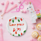 平和と喜びを愛する ペーパープレート (パーティー)