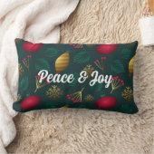 平和と喜びクリスマスランバー枕 ランバークッション (ブランケット)