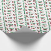 平和と喜び文字ギフトラップ ラッピングペーパー (角)