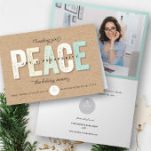 平和と喜び繁栄のタイポグラフィはっきりした事業 シーズンカード