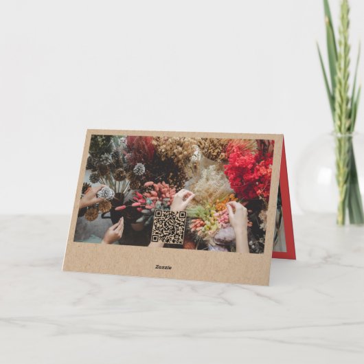 平和と喜び繁栄のタイポグラフィはっきりした事業 シーズンカード (裏面)