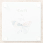 平和と喜び蝶 ガラスコースター (裏面)