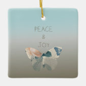 平和と喜び蝶 セラミックオーナメント (正面)