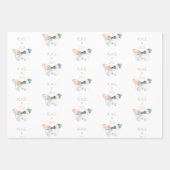 平和と喜び蝶 ラッピングペーパーシート (正面)