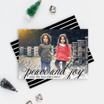 平和と喜び黒手書きスクリプト写真