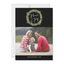 平和と喜び – クリスマスフォトカード