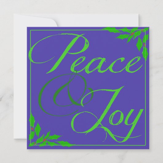 平和と喜び シーズンカード (正面)