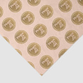 平和と喜び、ピンクと金ゴールドクリスマスホリデー 薄葉紙 (詳細)