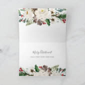 平和と喜び |フローラメリークリスマス シーズンカード (内部)