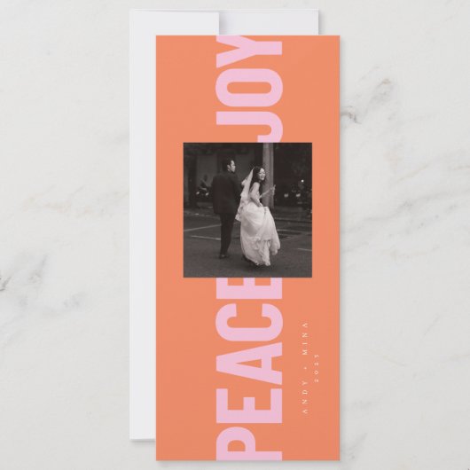 平和と喜び 招待状 (正面)