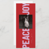 平和と喜び 招待状 (正面/裏面)