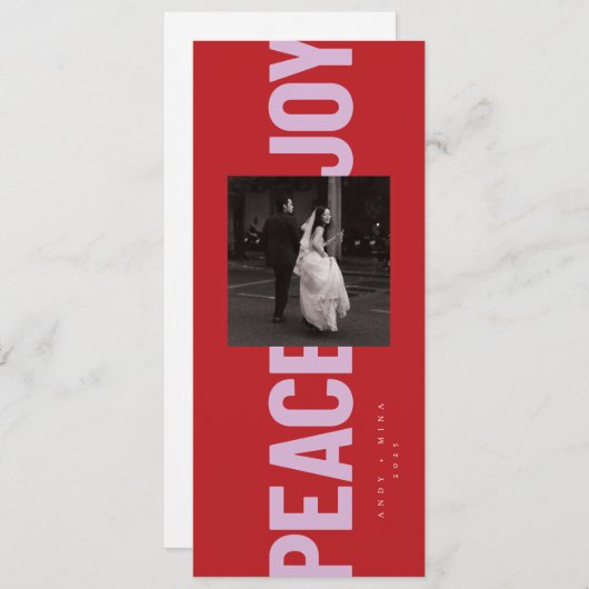 平和と喜び 招待状 (正面/裏面)