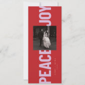 平和と喜び 招待状 (正面)