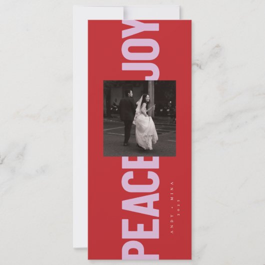 平和と喜び 招待状 (正面)