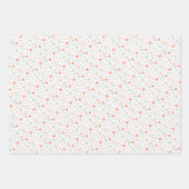 平和と地球のクリスマスパターン ラッピングペーパーシート (正面2)