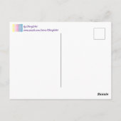 平和と女性の権利に祈りの言葉ありがとう ポストカード (裏面)