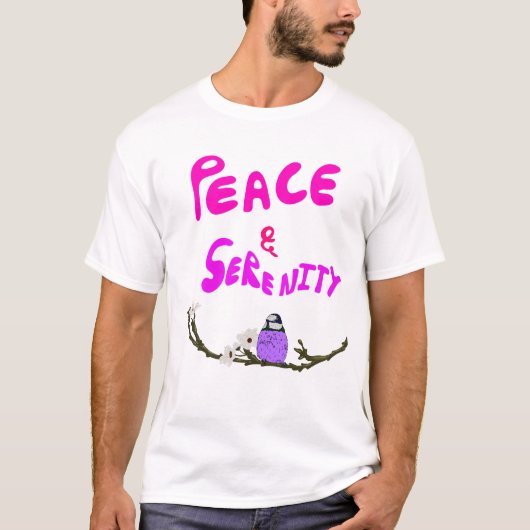 平和と安らぎの芸術 Tシャツ (正面)