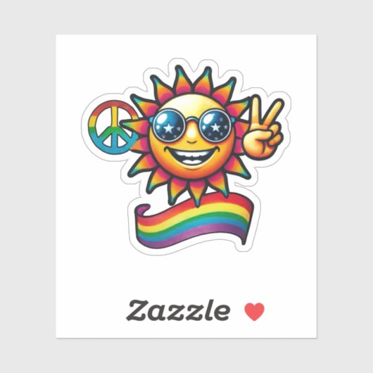 平和と幸福 シール (シート)