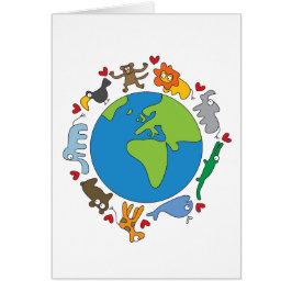 平和と愛かわいい世界のアニメ動物