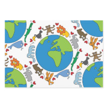 平和と愛かわいい世界のアニメ動物