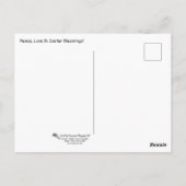 平和と愛とイースター恵み!ポストカード ポストカード (裏面)