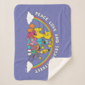 平和と愛とセサミストリート シェルパブランケット (正面)
