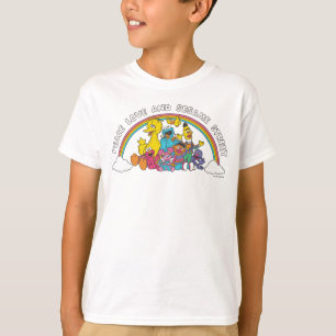 平和と愛とセサミストリート Tシャツ