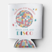 平和と愛とディスコの誕生日パーティーカスタム 缶クーラー (正面)