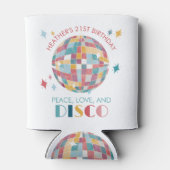 平和と愛とディスコの誕生日パーティーカスタム 缶クーラー (裏面)