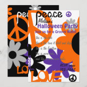 平和と愛とハロウィン 招待状 (正面/裏面)