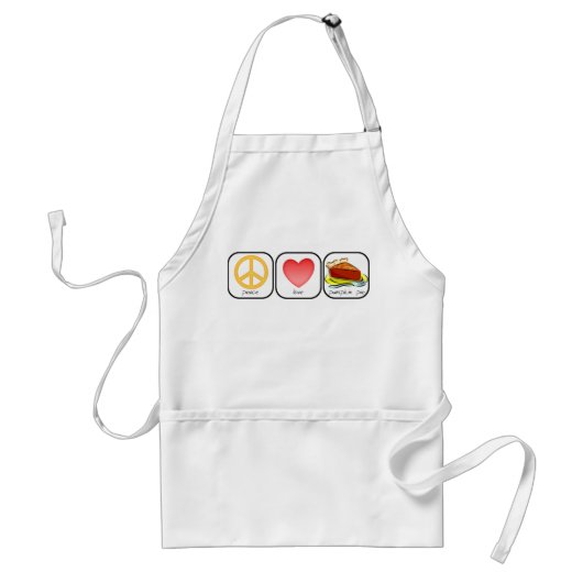 平和と愛とパンプキンパイ スタンダードエプロン (正面)