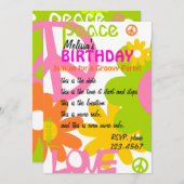 平和と愛とパーティー 招待状 (正面/裏面)