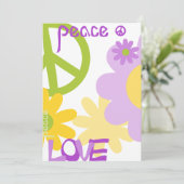 平和と愛とパーティー-空白の文字 招待状 (スタンド正面)