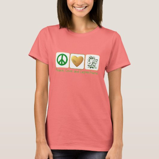 平和と愛とレプレシャン Tシャツ (正面)