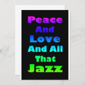 平和と愛と全ジャズ招待状 招待状 (正面/裏面)