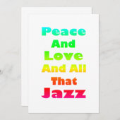 平和と愛と全ジャズ招待状 招待状 (正面/裏面)