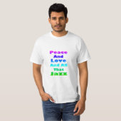 平和と愛と全ジャズ Tシャツ (正面フル)
