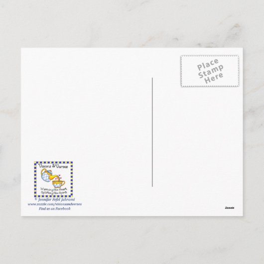 平和と愛と喜びのハガキ感動的ー シーズンポストカード (裏面)