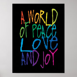 平和と愛と喜びの世界 ポスター