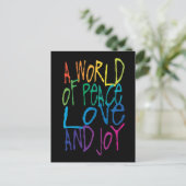 平和と愛と喜びの世界 ポストカード (スタンド正面)