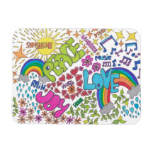 平和と愛と喜び1960年代レトロスタイル