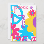 平和と愛と本当に明るい！ 招待状 (裏面)