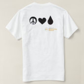 平和と愛と母乳と共にABMサークル Tシャツ (デザイン裏面)