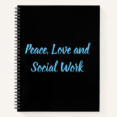 平和と愛と社会事業 ノートブック (正面)