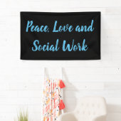 平和と愛と社会事業 横断幕 (インサイチュ)